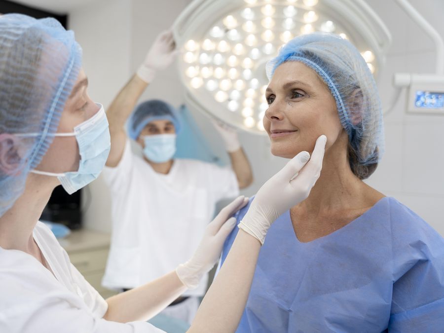 Consultation avec l'équipe médicale